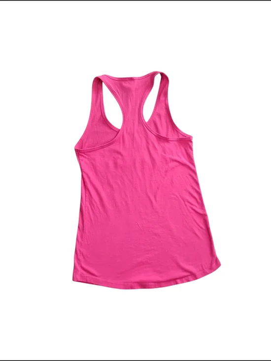 Barbie Women's Hot Pink Logo Tank Top - Picture 3 of 5